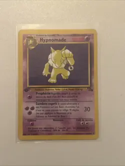 CARTE POKEMON HYPNOMADE 23/62 EDITION 1 FR RARE WIZARDS FOSSILE - BE/TBE - Image 1