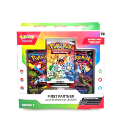 Pokemon TCG First Partner Illustration Collection Series 1 Box SEALED 3 Promos - Image 1