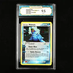 TQG 9.5 MINT+ 2004 Pokemon ENG Team Aqua's Walrein 6/95 Holo - Image 1