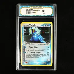 TQG 9.5 MINT+ 2004 Pokemon ENG Team Aqua's Walrein 6/95 Holo - Image 2