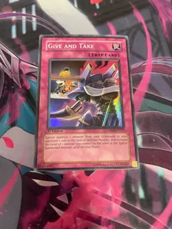 YUGIOH - GIVE AND TAKE - SUPER RARE - 1ST ED - NM - DP08 - Image 1