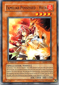 Familiar-Possessed - Hiita EEN-EN028 Yu-Gi-Oh! 1st Edition Light Play - Image 1