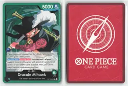 Dracule Mihawk OP14-020 Leader The Azure Sea's Seven One Piece Near Mint - Image 3