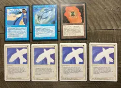 MTG lot of 7 Rare Cards: Mystic Remora, Hydroblast, Urza's Bauble, Purelace (x4) - Image 1
