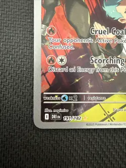 Pokemon TCG Team Rockets Houndoom Illustration Rare Card 191/182 Destined Rivals - Image 2