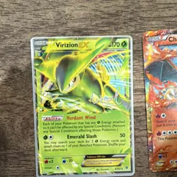 Pokemon TCG EX Holo Card Lot Charizard Pikachu Mewtwo Volcanion Virizion - Image 3