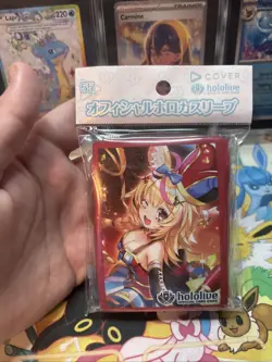 Hololive Official Card Game Vol.19 Omaru Polka sleeves 55 ct new sealed - Image 1