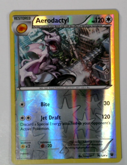 Aerodactyl Reverse Holo 76/124 XY Fates Collide Pokemon Card TCG LP - Image 1