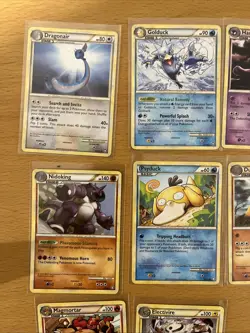 Vintage Pokemon 10 Cards Lot HS Triumphant NM And LP Condition, Sleeved - Image 2