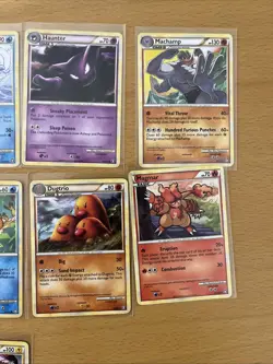 Vintage Pokemon 10 Cards Lot HS Triumphant NM And LP Condition, Sleeved - Image 3