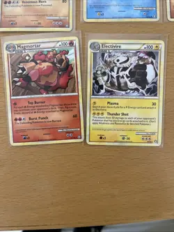 Vintage Pokemon 10 Cards Lot HS Triumphant NM And LP Condition, Sleeved - Image 4