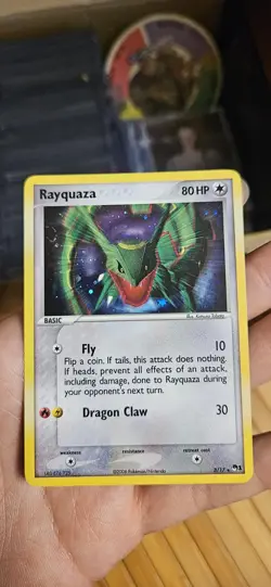 Rayquaza Pokemon Card 3/17 - POP Series 1 (2006), Cosmos Holo Rare, MP Vintage - Image 1