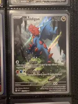 Pokemon Card TCG Druddigon 151/086 Sv: White Flare Holo Rare Near Mint - Image 1