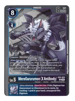 Digimon Card - (NM) WereGarurumon (X Antibody) EX5-023 - Bandai - Image 1