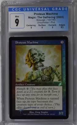 PROTEUS MACHINE Scourge Foil U CGC 9 Q+ MTG [Nostalgium] - Image 1