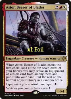 MTG Foil Dominaria United DMU Astor, Bearer of Blades MINT - Image 1