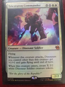 Triceraton Commander #25 (Foil) (NM) TMT Magic MTG - Image 1