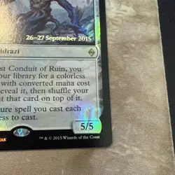 MTG Conduit of Ruin - Foil - Prerelease Promo, Light Play, English Promo: Prerel - Image 2