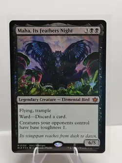 Maha, Its Feathers Night - Promo Pack Bloomburrow Mythic MTG Foil NM - Image 1