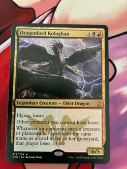 Dragons of Tarkir Dragonlord Kolaghan Normal NM Fast Shipping - Image 1