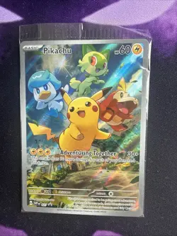 Pokemon TCG Pikachu SVP 027 Black Star Promo Paldea Evolved Sealed NM - Image 1