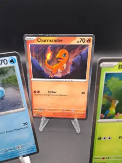 Pokemon TCG Bulbasaur Charmander Squirtle 151 Promo Cosmic Holo 046/047/048 NM - Image 4