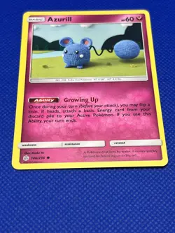 Pokemon Tcg Azurill 146/236 Cosmic Eclipse Non Holo - Image 2