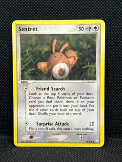 Pokemon Tcg Sentret 75/109 ex Team Rocket Returns Non Holo - Image 1