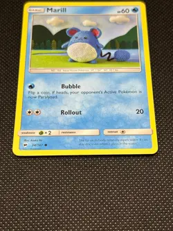 Pokemon Tcg Marill 34/147 Sm-Burning Shadows Non Holo - Image 2