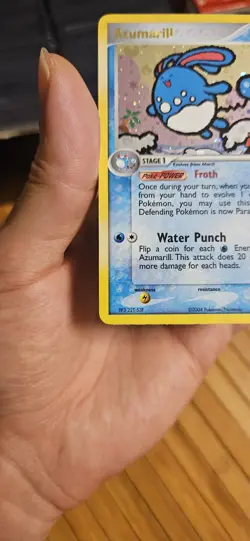 Azumarill 1/109 Team Rocket Returns Reverse Holo Stamp Pokemon NM Condition - Image 2