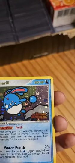 Azumarill 1/109 Team Rocket Returns Reverse Holo Stamp Pokemon NM Condition - Image 4