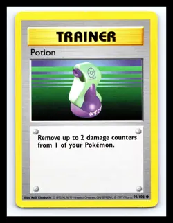 💥 POTION TRAINER | Pokemon TCG 1999 | (Shadowless Set) Non Holo Vintage #94/102 - Image 1