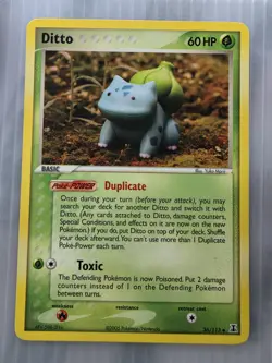 Pokemon Ditto (Bulbasaur) 36/113 Delta Species Uncommon Regular 60HP - Image 1