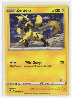 Pokemon Battle Academy - Zeraora 102/264 Pikachu Stamp #5 - Image 1