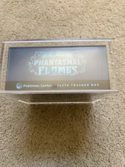 Phantasmal Flames Pokemon Center ETB Elite Trainer Box With Acrylic Case - Image 3