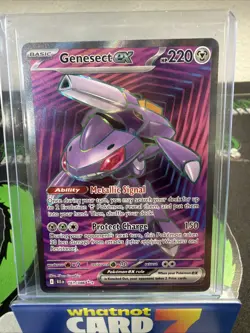 Genesect ex 161/086 Ultra Rare Full Art Holo Black Bolt Pokemon NM - Image 1
