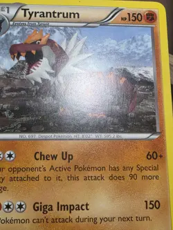 HP Pokemon Tyrantrum Rare XY - Furious Fists 62/111 - Image 5