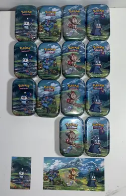 Pokemon TCG Sinnoh Stars Mini Tins Lot Of 14 Only Includes Art In Each Tin EUC - Image 1