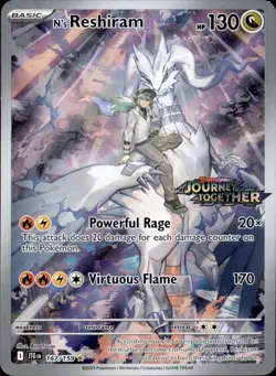 N's Reshiram 167/159 Holo - Pokemon SV09: Journey Together Stamped - NM - Image 1