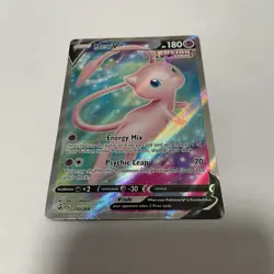 Pokemon Mew V Ultra Rare Full Art Holo Swsh08 Fusion Strike 250/264 - Image 1