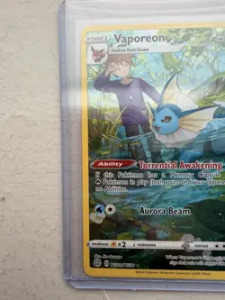 Pokemon Vaporeon TG02/TG30 Swsh09 Brilliant Stars Ultra Rare Holo Ability 110 HP - Image 3