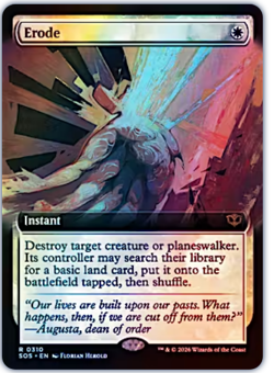 Secrets of Strixhaven Variants Foil: Erode (0310 - Extended Art) - Image 1