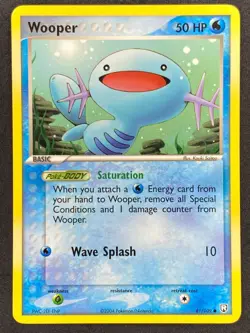 Pokemon Wooper 81/109 TRR EX Team Rocket Returns LP/NM - Image 1