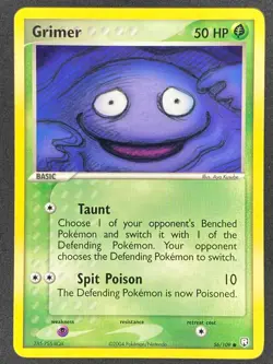 Pokemon Grimer 56/109 TRR EX Team Rocket Returns LP/NM - Image 1