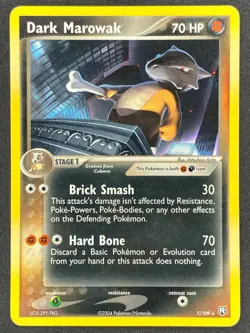 Pokemon Dark Marowak Non Holo 7/109 TRR EX Team Rocket Returns MP - Image 1