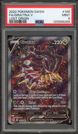 Pokemon Giratina V Lost Origin Full Alt Art #186 PSA 9 Mint - Image 1