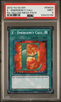 E - Emergency Call *PSA 9* RYMP-EN024 *Secret Rare* 2012 * Yugioh - Image 1