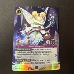 Tinker Bell Snowflake Collector Lorcana Top 8 Set Champ Foil Promo Winterspell - Image 1