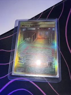 Martial Arts Dojo 268/236 Cosmic Eclipse Gold Secret Rare NM Pokemon Card - Image 1