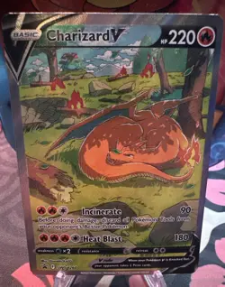 Pokemon Charizard V SWSH260 Full Art Promo Holo Card Sword & Shield - Image 1